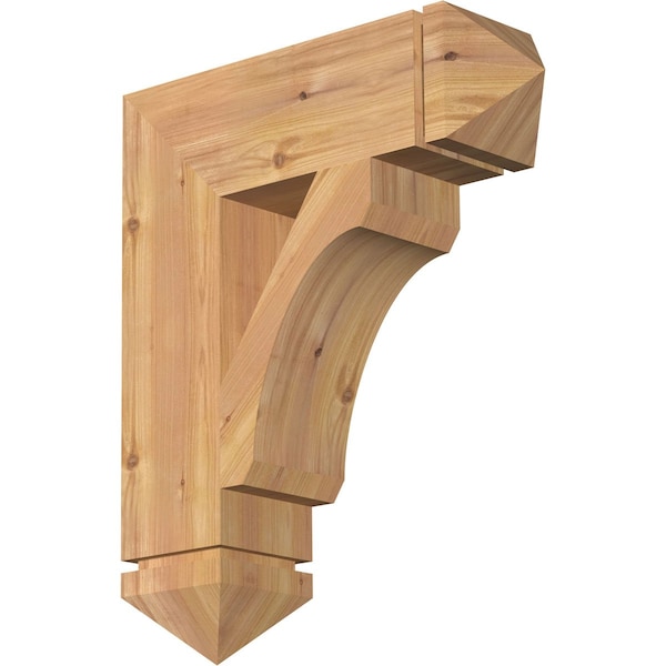 Ekena Millwork Legacy Arts & Crafts Smooth Bracket, Western Red Cedar, 5 1/2"W x 20"D x 24"H BKT06X20X24LEC03SWR - main